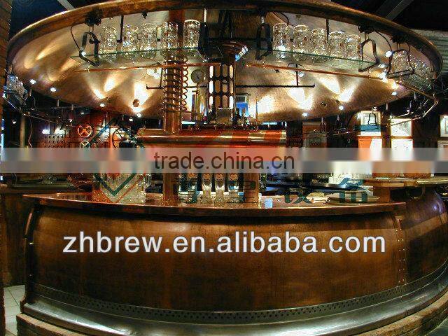 100L red copper home beer brewery equipment CE
