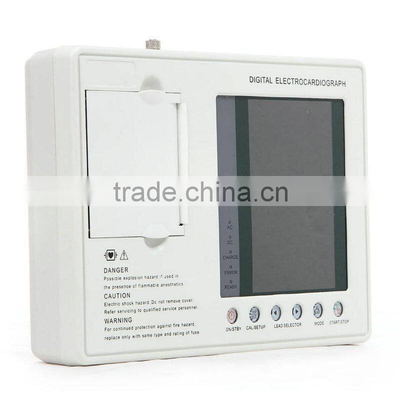 7-inch Color LCD Portable Digital 3-channel 12-lead Electrocardiograph ECG Machine EKG Machine-EKG-903A3-Shelly
