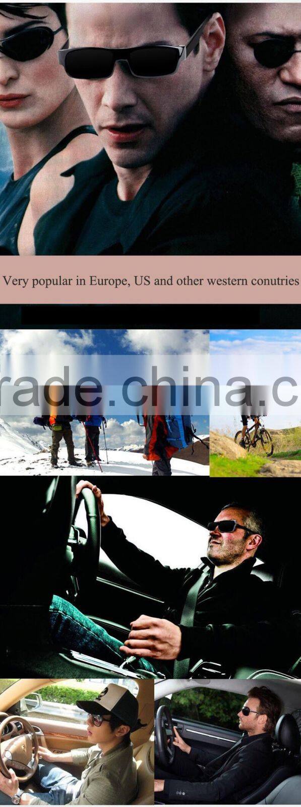 Shenzhen China Factory Direct Sale Spy Sunglasses Camera Hidden Pinhole 8gb bult-in Storage Tactical glasses paparazzi eyewear