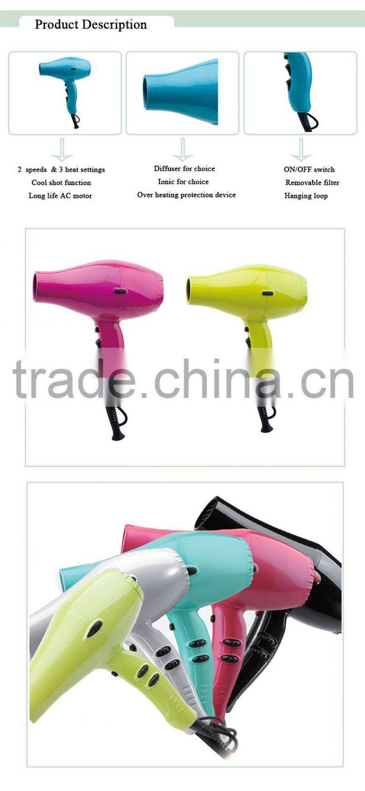 pro Hot Pro high power super ultra quiet 2200W Hair Dryer professiona Drier