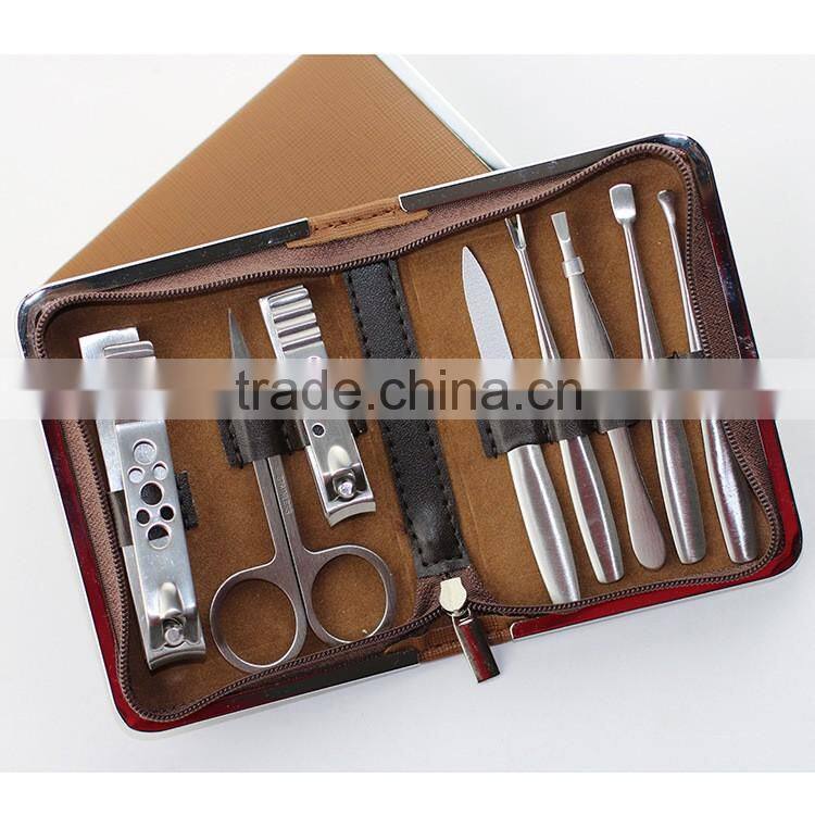 Bonvatt 8 PCS Professional Leather Bag Stainless Steel Manicure Set,Manicure Kit