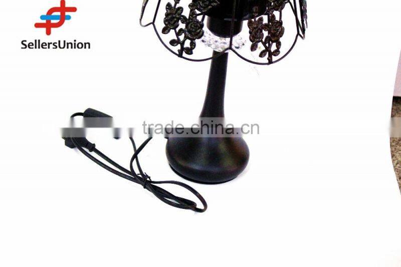 No.1 yiwu exporting commission agent wanted good quality exquisite home decoration black color delicate bedside table lamp