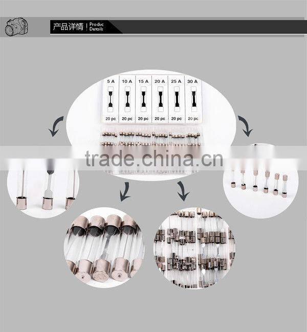 TC 120pc Assorted Auto Glass Fuse Kit