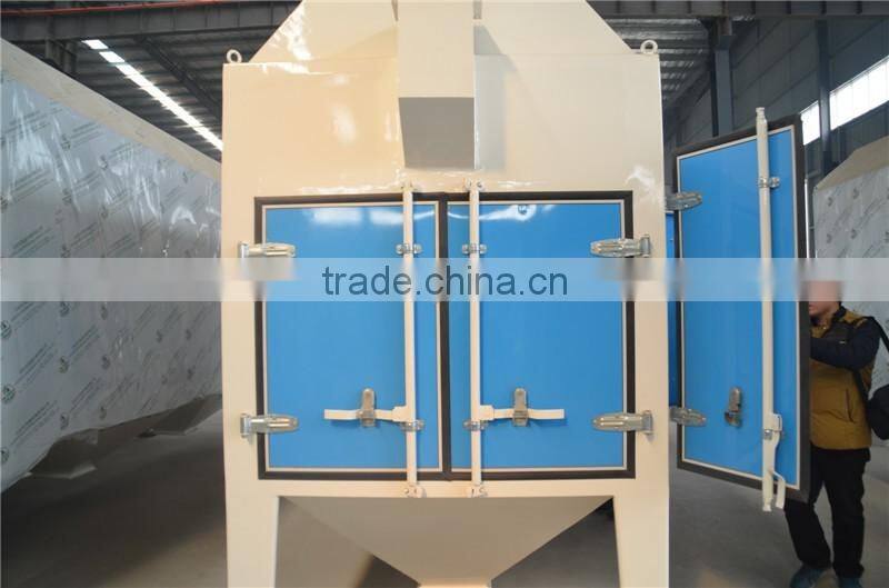 Drum type pre cleaner for corn grain maize bean