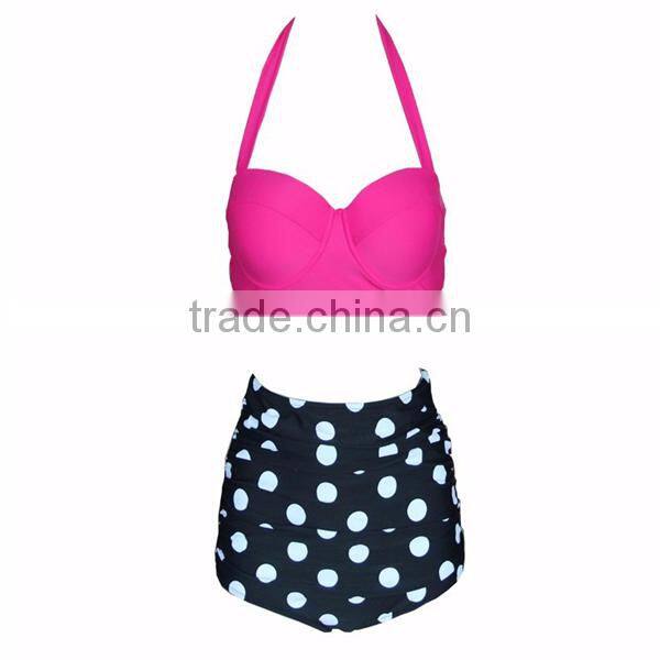 hot selling sexi summer women high waist swim wear