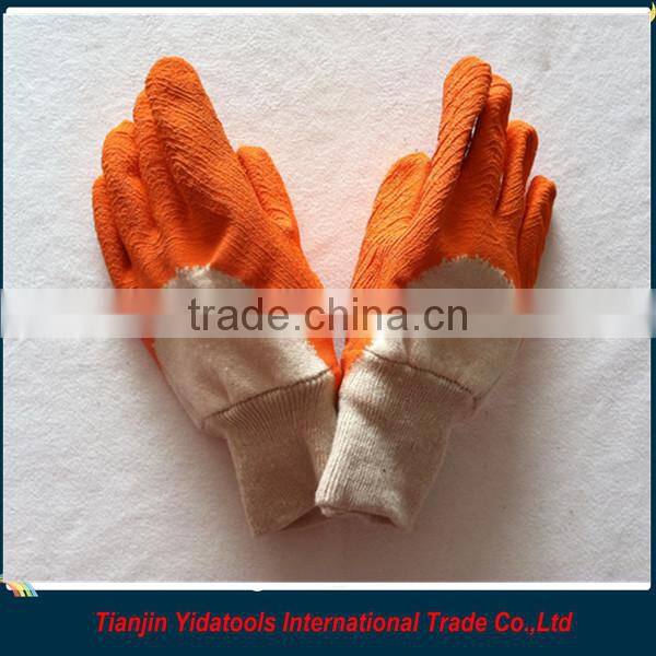 blue latex wrinkle palm gloves