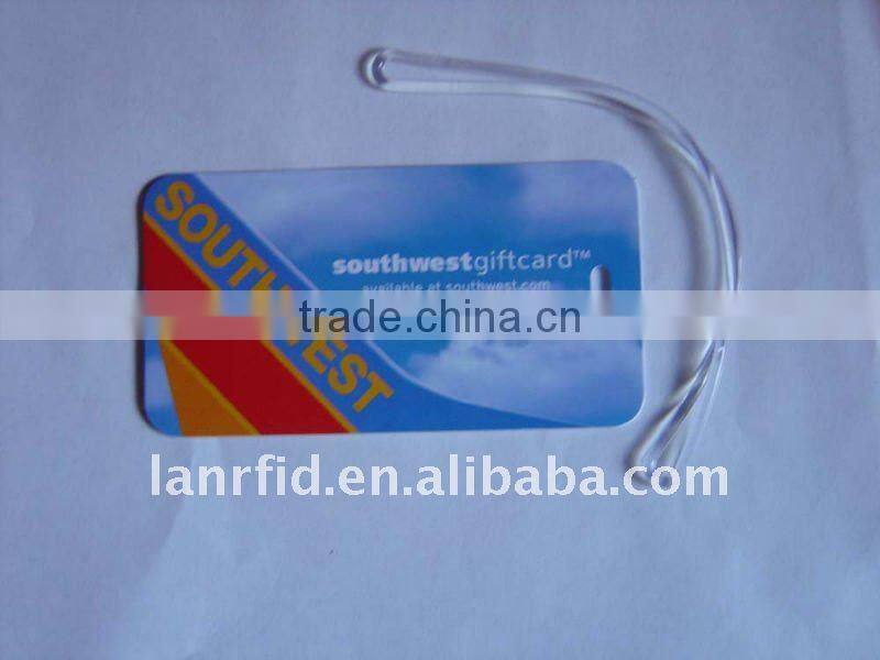 Airline store id card luggage tag