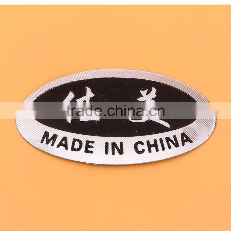 shaped metal logo hand tags