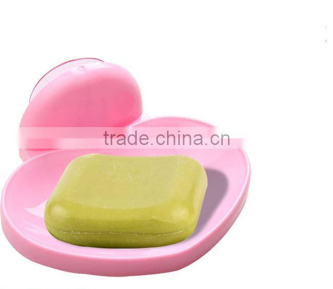 sweet heart shaped soap box case,plastic soap box for bathroom