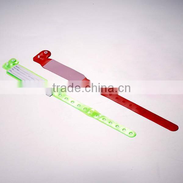 hospital plastic medical id bracelets