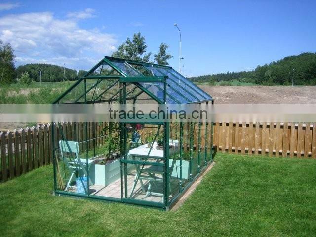 Spring clips glass greenhouse for plantting flower and vegetables HX78126G-1