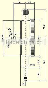 Mechanical Dial Indicator 0.01mm