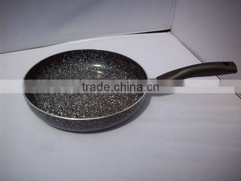 carbon steel divided non-stick stone coating fry pan