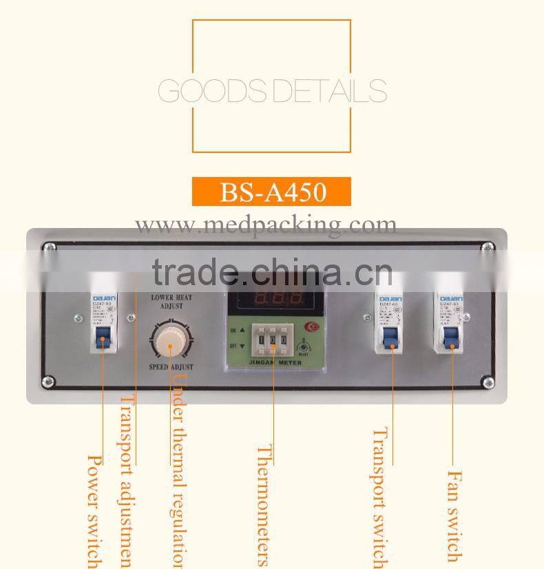 BS-A450 Heat shrink machine + FQL450C semi-automatic L-sealer/Laminator/Shrink film machine
