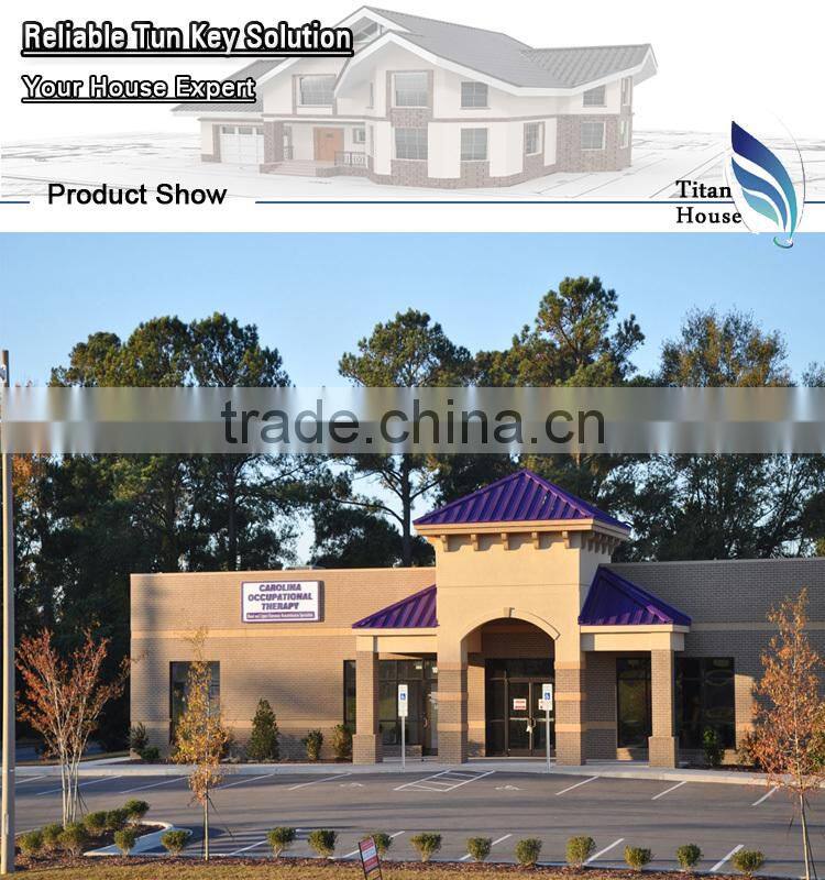 High Quality 1 Floor Light Gauge Steel Prefab Stores for Sell