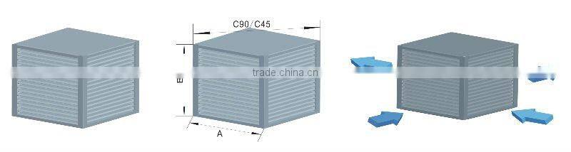air exchanger with Air heat exchanger core for heat recovery plate heat exchanger
