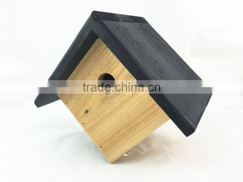 Simple small wooden bird's nest,FSC wood bird house