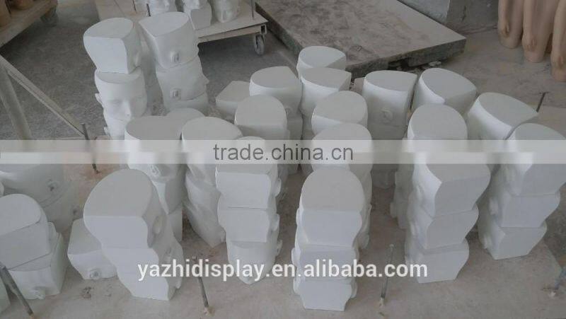 Fashion realistic half head mannequin for sunglasses display