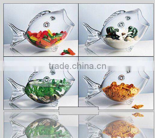 clear glass aquarium decorative fish bowl