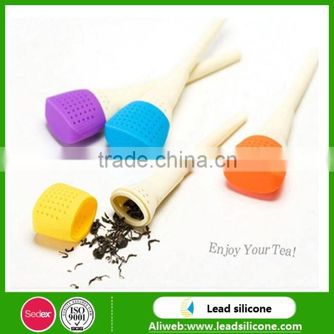 Wholesale Colorful Silicone Tea Infuser/High Quality Tea Tool Silicone Tea Strainer