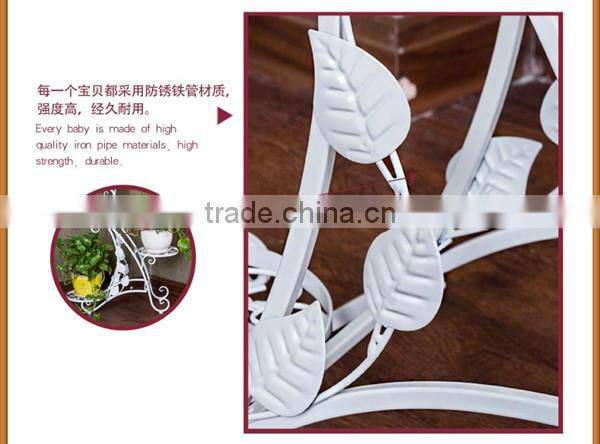 PN living room& Patio 3-Tier Metal Plant Rack Garden Shelves Storage Flower Shelf Stand flower pot shelf