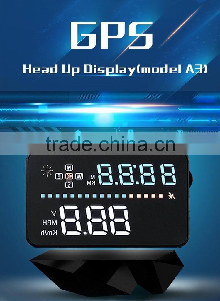Universal Head Up Display With GPS 3.5 inch Screen HUD For Car Auto Speed Monitor For Wholesale