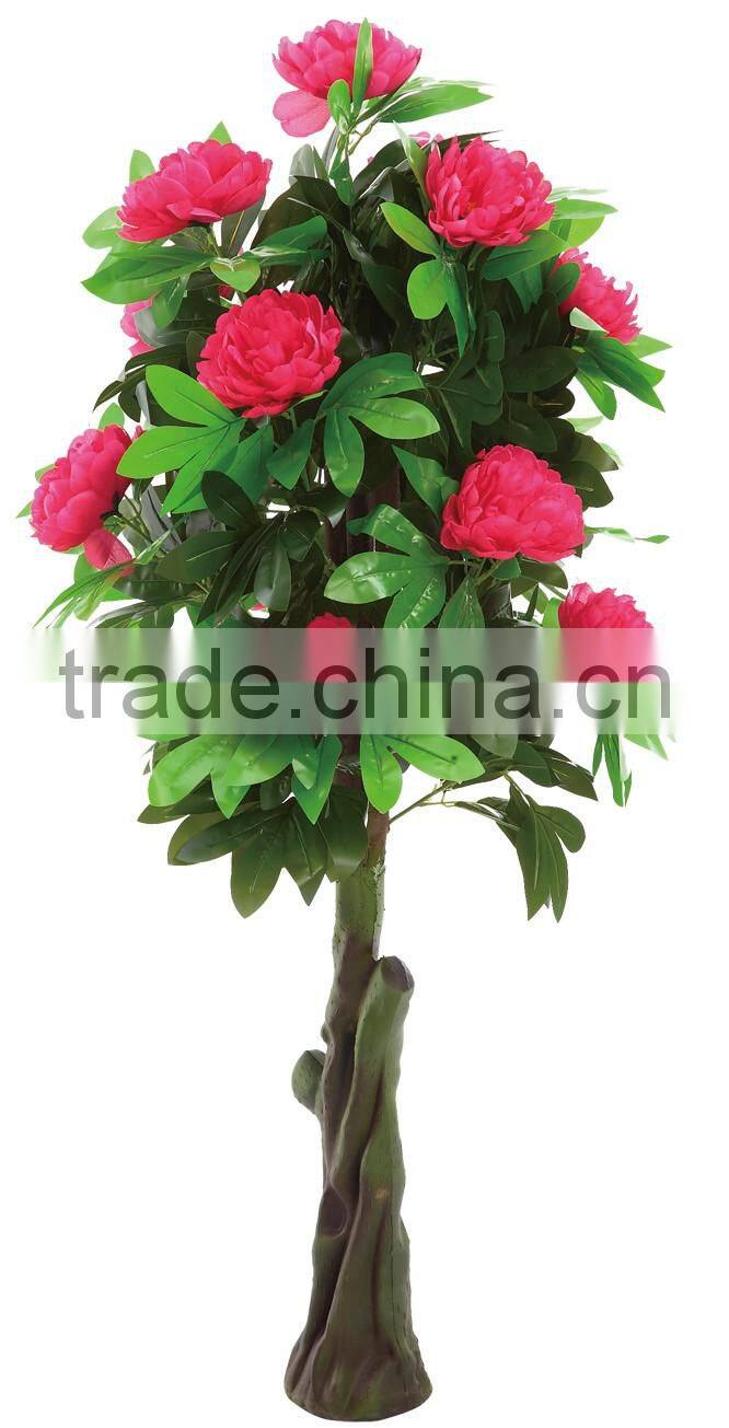 HX0101032 artificial peony silk flowers trees for decoration