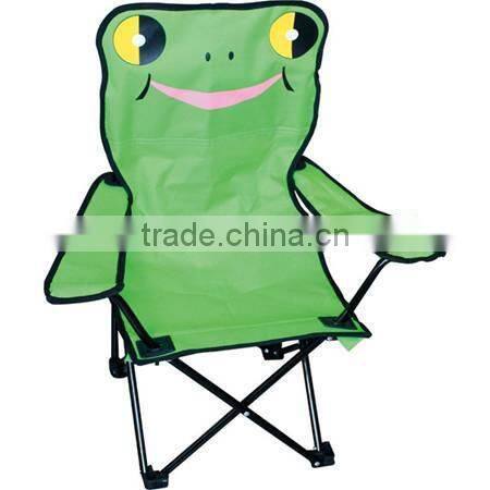 Outdoor folding kids beach chair with armrest