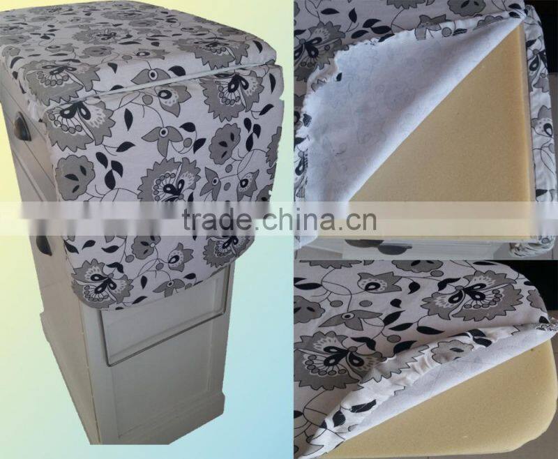 furniture woven basket cabinet with ironing board