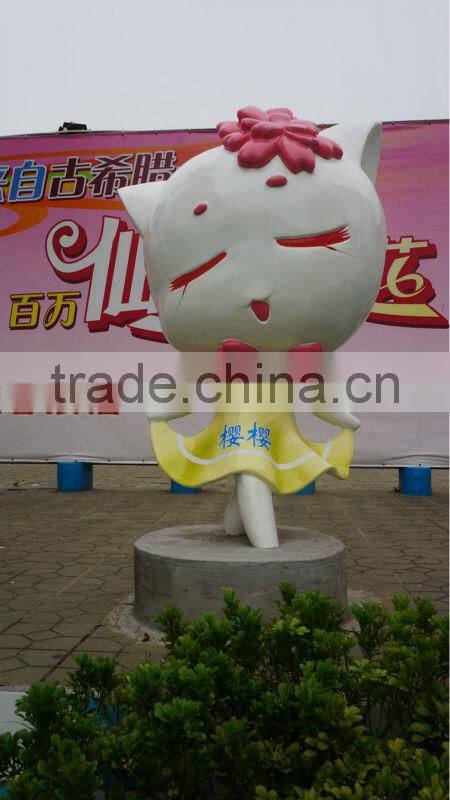 Fiberglass pig mascot