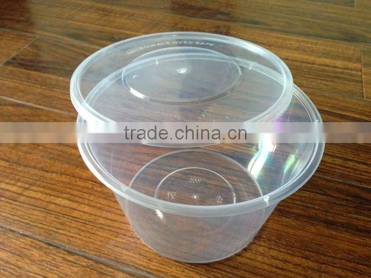 1000ml Disposable Plastic Microwave Bowl