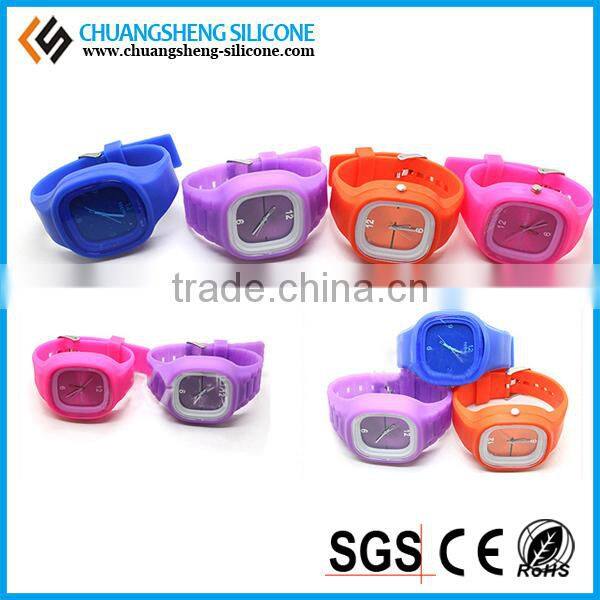 2015 NEW design soft silicone jelly digital watch for kids