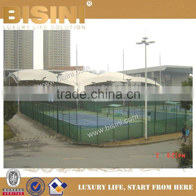 Sports Park Tennis Court Membrane Structure,Fast Install Design Tensile Membrane Structure for Stadium(BF08-Y10031)