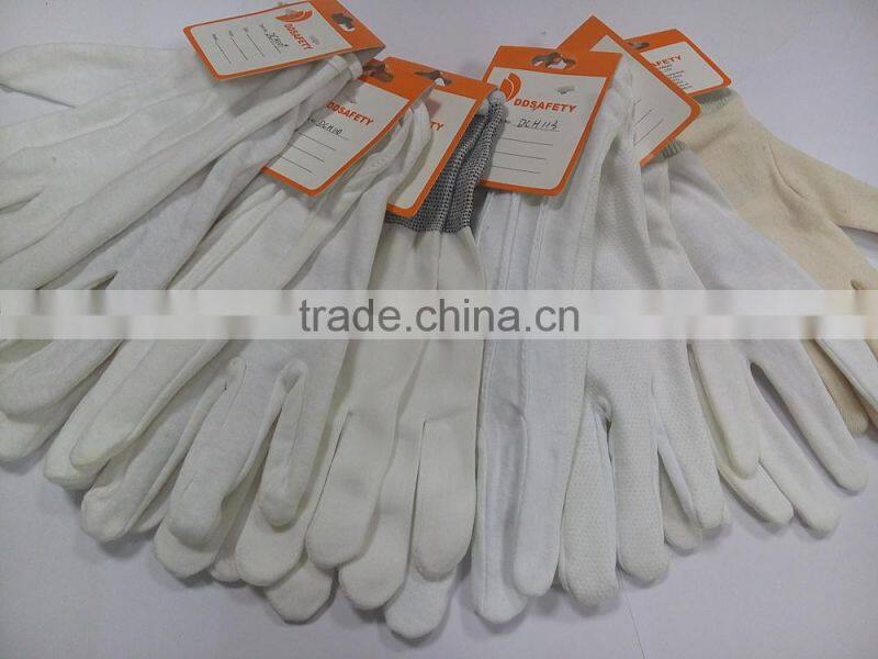DDSAFETY 2017 Hot Sale Black Cotton Anti Static Cotton Safety Gloves