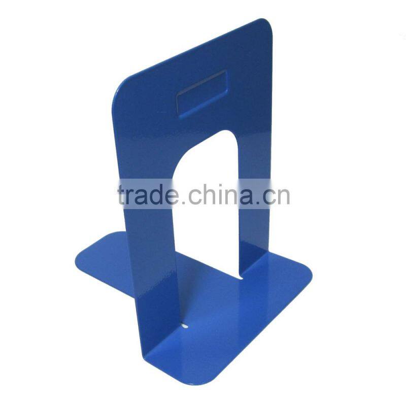Fresh colored simple design 6" metal desktop bookend