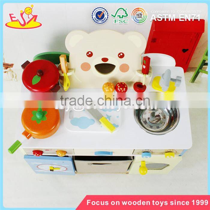 wholesale baby wooden kitchen sets toy, top fashion kids wooden kitchen sets toy, interesting children toy kitchen W10C146