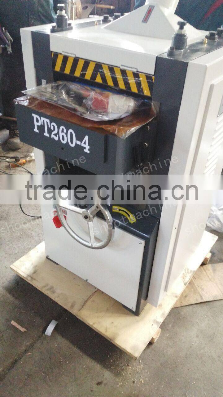 Double Sides Thicknesser Machine PT260-4 with Spindle Speed 8000r/min and Feeding Speed 7.9r/min