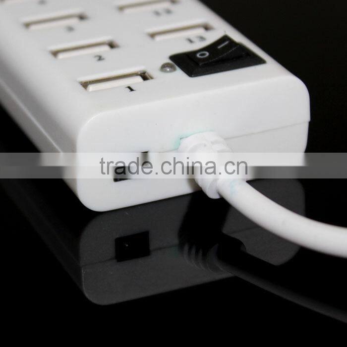 USB 2.0 13 Ports HUB with switch
