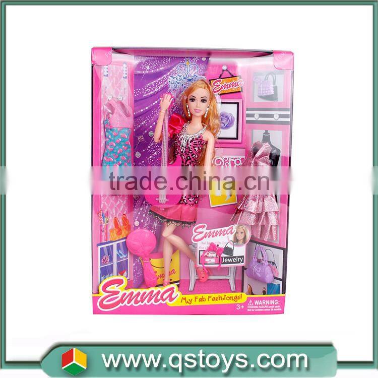 wholesale 11.5inch fashion doll beauty girl playset