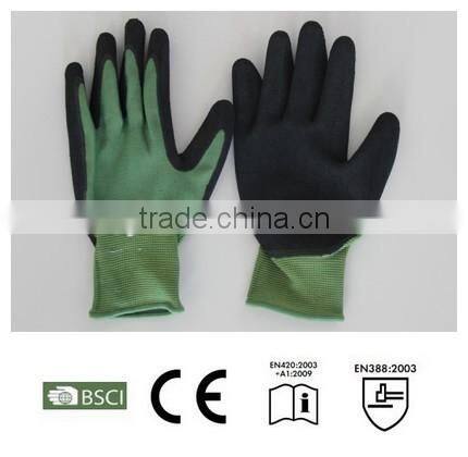 latex softtextile working glove,cheap latex gloves