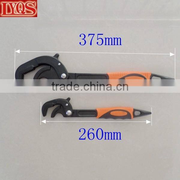 2PCS Universal Snap N Grip Wrench Set Adjustable Spanner Kit Pipe Wrench