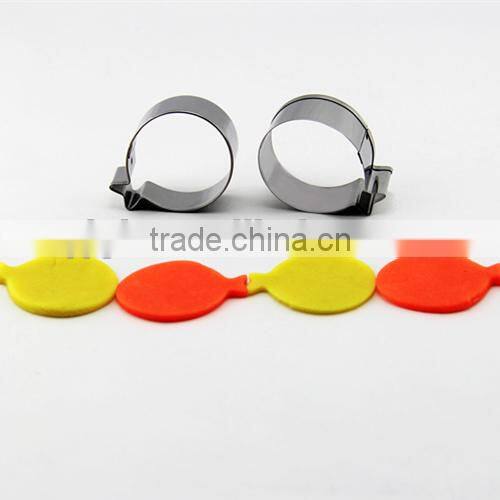 100% food grade plastic cookie cutter kids orange cookie cutter FDA