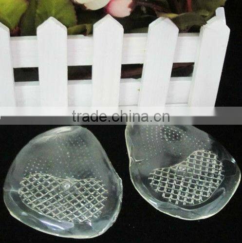 smooth Comfortable forefoot cool gel insole /gel half insole/ lady forefoot pad