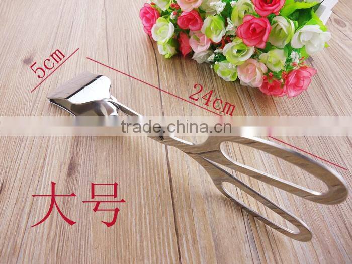 OEM logo Cooking Tools Utensils 10inch stainless steel kitchen scissor tongs , bbq scissor tongs