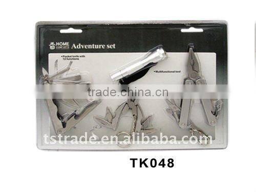 2014 Hardware multi function stainless steel plier hand tools with blister card TK040