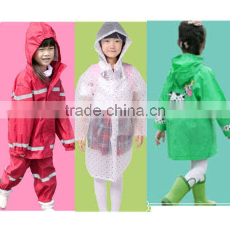 China fashion factory wholesale EVA raincoat
