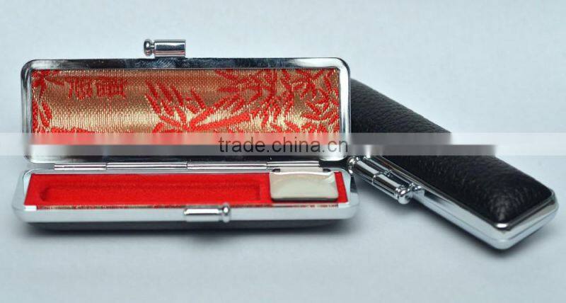 Chinese cheapest Stamps box /Leather Stamps box /gift box
