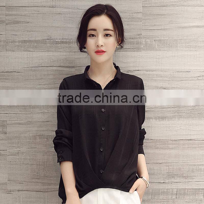 Latest fashion new blouse designs ladies tops 2017 summer shirts for women blouses