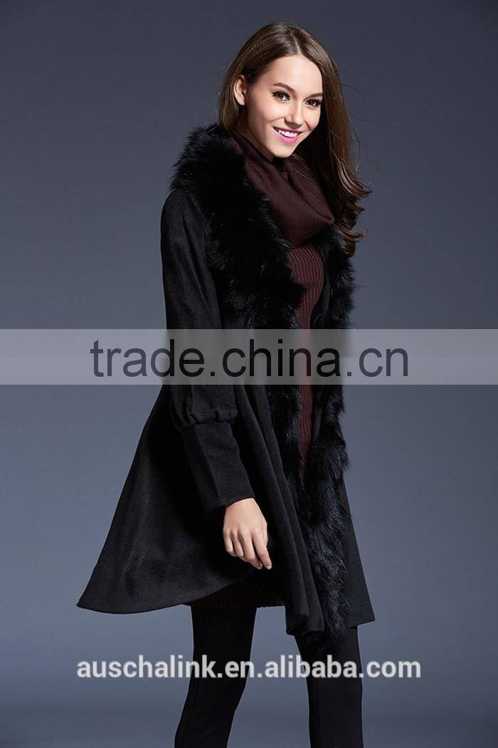hot sell trendy lady custom made sexy fur coat made in china