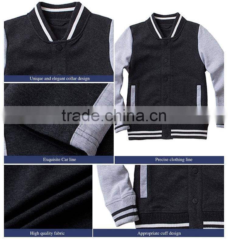 Spring Cotton School Children Casual Baseball Jackets / Varsity Jackets
